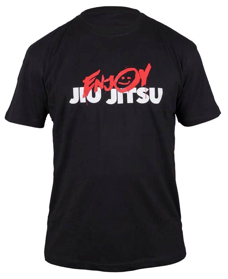 OKAMI T-Shirt enjoy jiu jitsu-black
